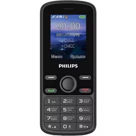 Мобильный телефон Philips Xenium E111 32Mb черный моноблок 1.77" 128x160 GSM900/1800