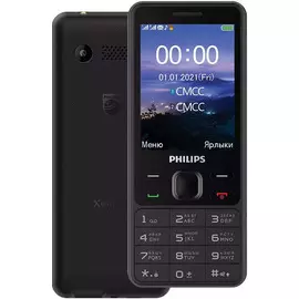 Мобильный телефон Philips Xenium E185 32Mb черный моноблок 2Sim 2.8" 240x320 0.3Mpix GSM900/1800 MP3 FM microSD max16Gb