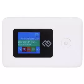 Модем LTE портативный Digma DMW1969-WT 3G/4G/WiFi USB, белый