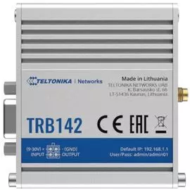 Модем Teltonika Networks TRB142 LTE cat.1, SMA, miniSIM, RS232