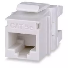 Модуль AESP KJ458MT-C5E-WH розеточный типа Keystone Cat.5e, RJ45/110, серия MT, белый