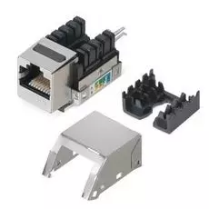 Модуль Cabeus KJ-RJ45-Cat.5E-SH-90 (вставка) Keystone Jack RJ-45(8P8C), категория 5e, экранированная, заделка тип 110, белая
