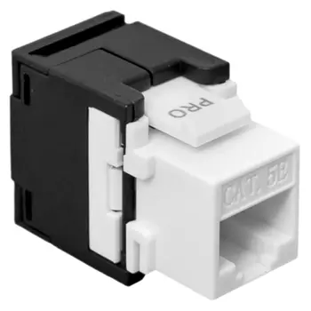 Модуль EKF TRP-KSTN-T180D-5EUTP-BLK Keystone TERACOM PRO Cat.5E неэкран. 110 IDC 180 град. самозажимной (Toolless) черный