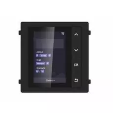 Модуль HIKVISION DS-KD-DIS 3,5" TFT LCD экран, 4 физических кнопки с подсветкой, до 2000 контактов на устройстве, IP65, пластик