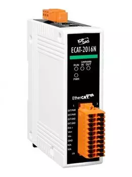 Модуль ICP DAS ECAT-2016N CR EtherCAT Slave I/O Module with 16-bit,1 channel Strain Gauge (RoHS)