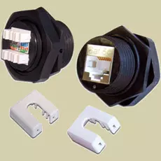 Модуль Keystone RJ45 FTP Lanmaster LAN-OK45S5E/180-WP категория 5e, 180 градусов, IP67