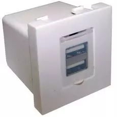 Модуль Lanmaster LAN-EZ45x45-2xUSB-WH для USB-зарядки, 2 порта, 5V / 2.4A, 45x45, белый