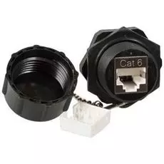 Модуль Lanmaster LAN-OK45S6/180-WP индустриальный, Keystone, RJ45, cat.6, STP, 180 градусов, IP68