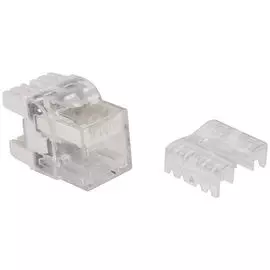 Модуль Lanmaster LAN-OKi45U5E/180 Keystone, RJ45, кат.5E, UTP, 180 градусов, с индикатором, белый