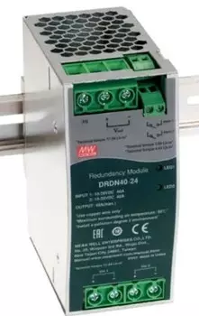 Модуль Mean Well DRDN40-24 резервирующий силовой DC на DIN-рейку для коммутации 24В источников питания, вход: 19-29 VDC выход: 24 VDC, 40 A