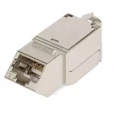 Модуль NikoMax NMC-KJSA2-AN-MT типа Keystone, угловой, для панели серии AN, Кат.6a (Класс Ea), 500МГц, RJ45/8P8C, FT-TOOL/110/KRONE, T568A/B, полный э