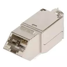 Модуль NikoMax NMC-KJSD2-AN-MT типа Keystone, угловой, для панели серии AN, Кат.5е (Класс D), 100МГц, RJ45/8P8C, FT-TOOL/110/KRONE, T568A/B, полный эк