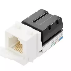 Модуль NIKOMAX NMC-KJUC3-WT вставка, типа KeyStone, Кат.3, RJ12/6P6C, 110/KRONE, USOC, неэкранированный, белый