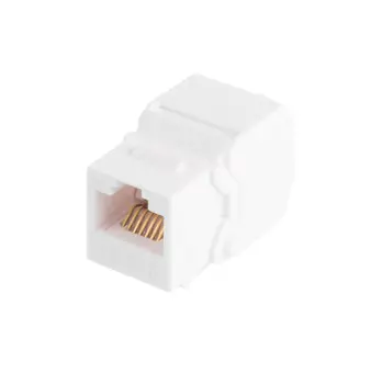 Модуль NIKOMAX NMC-KJUD2-LS-WT вставка типа KeyStone для LED панелей, Кат.5e, RJ45/8P8C, FT-TOOL/110/KRONE, T568A/B, неэкранированный, белый