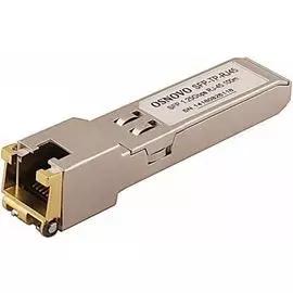 Модуль OSNOVO SFP-TP-RJ45(1G) медный SFP Gigabit Ethernet с разъемом RJ45. Скорость 1000 Мбит/с. Интерфейс: SERDES. Расстояние передачи - до 100 м