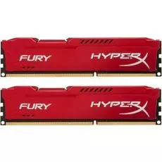 Модуль памяти DDR3 16GB (2*8GB) HyperX HX316C10FRK2/16 Fury red PC3-12800 1600MHz CL10 1.5V Радиатор RTL