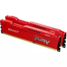 Модуль памяти DDR3 8GB (2*4GB) Kingston FURY KF318C10BRK2/8 Beast red 1866MHz CL10 240-pin радиатор 1.5V