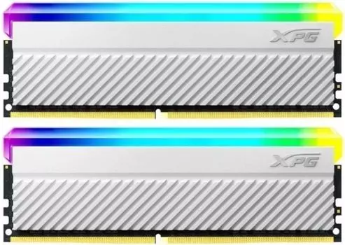 Модуль памяти DDR4 16GB (2*8GB) ADATA AX4U41338G19J-DCWHD45G Spectrix D45G RGB, 4133МГц, CL19, 1.45V, RTL