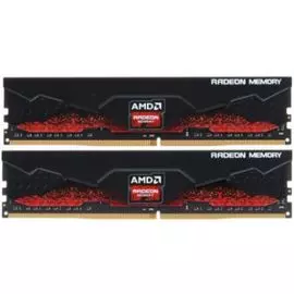 Модуль памяти DDR4 16GB (2*8GB) AMD R9S416G3206U2K Radeon R9 Gamers PC4-25600 3200Mhz CL16 радиатор 1.35V RTL