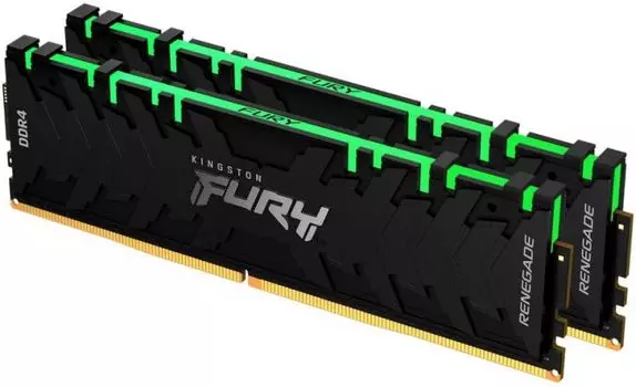 Модуль памяти DDR4 16GB (2*8GB) Kingston FURY KF446C19RBAK2/16 Renegade RGB 4600MHz CL19 1RX8 радиатор 1.5V 288-pin 8Gbit retail