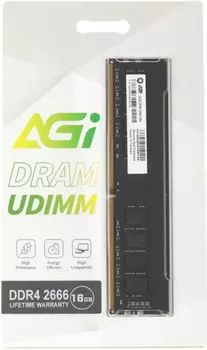Модуль памяти DDR4 16GB AGI AGI266616UD138 2666MHz UD138 RTL PC4-21300 DIMM 288-pin 1.2В Ret