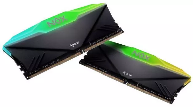 Модуль памяти DDR4 32GB (2*16GB) Apacer AH4U32G36C25YNBAA-2 NOX RGB AURA 2 PC4-28800 3600MHz CL18 радиатор 1.35V