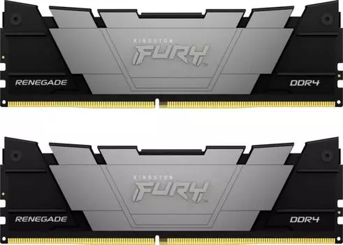 Модуль памяти DDR4 32GB (2*16GB) Kingston FURY KF446C19RB12K2/32 Renegade Black XMP PC4-36800 4600MHz CL19 2RX8 1.5V 288-pin 8Gbit