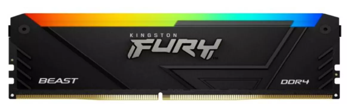 Модуль памяти DDR4 32GB (2*16GB) Kingston FURY KF436C18BB2AK2/32 Beast RGB Black XMP 3600MHz CL18 1RX8 288-pin 1.35V 16Gbit