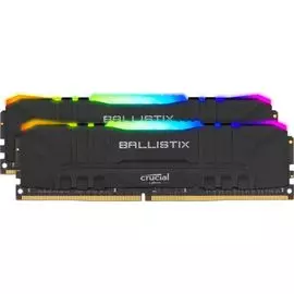 Модуль памяти DDR4 64GB (2*32GB) Crucial BL2K32G32C16U4BL Ballistix PC4-25600 3200MHz CL16 288pin радиатор RGB 1.35V