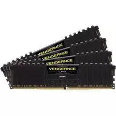 Модуль памяти DDR4 64GB (4*16GB) Corsair CMK64GX4M4A2400C16 Vengeance LPX Black PC4-19200 2400MHz CL16 1.2V Радиатор RTL