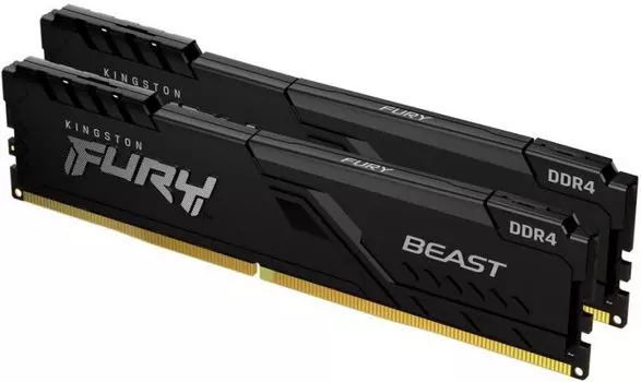 Модуль памяти DDR4 8GB (2*4GB) Kingston FURY KF426C16BBK2/8 Beast Black 2666MHz CL16 1RX8 1.2V 288-pin 4Gbit