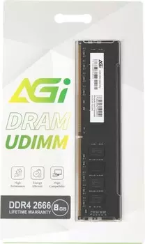 Модуль памяти DDR4 8GB AGI AGI266608UD138 PC4-21300 2666MHz 288-pin 1.2В Ret
