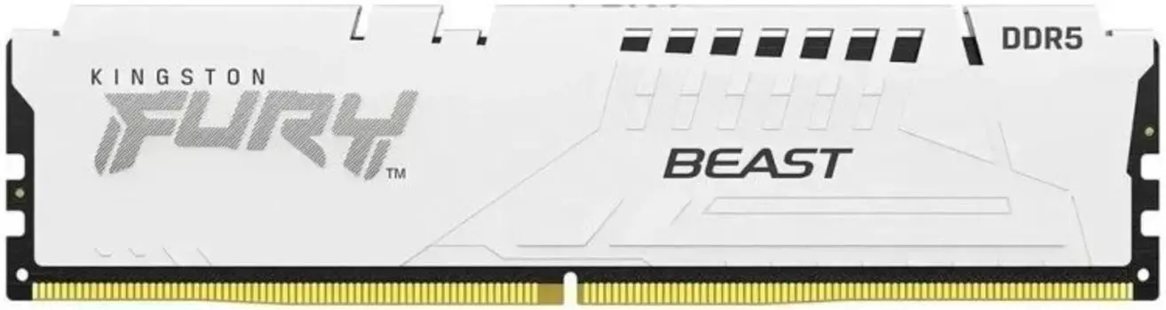 Модуль памяти DDR5 16GB Kingston FURY KF556C40BW-16 Beast White XMP 5600MT/s, CL40 1.8V 288-pin