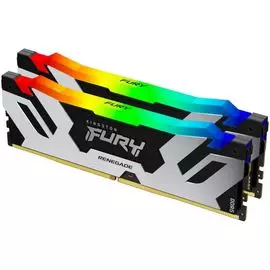 Модуль памяти DDR5 32GB (2*16GB) Kingston FURY KF564C32RSAK2-32 Renegade RGB 6400MHz CL32 1RX8 1.4V 16Gbit
