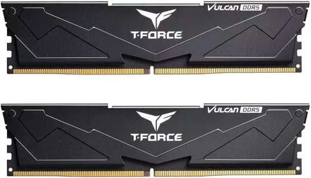 Модуль памяти DDR5 32GB (2*16GB) Team Group FLBD532G6000HC38ADC01 T-Force Vulcan PC5-48000 6000MHz CL38 1.25V black