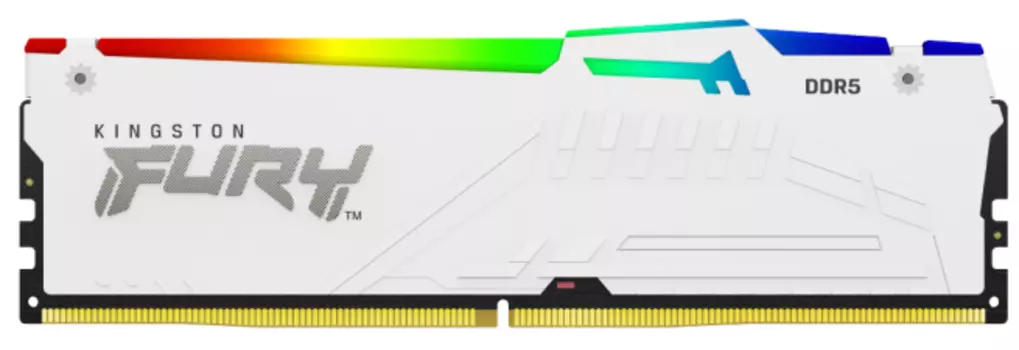 Модуль памяти DDR5 32GB Kingston FURY KF552C40BWA-32 Beast White RGB 5200MHz 2RX8 CL40 1.25V 288-pin 16Gbit радиатор