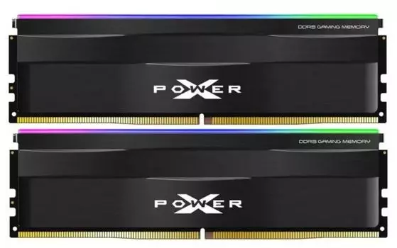 Модуль памяти DDR5 64GB (2*32GB) Silicon Power SP064GXLWU600FDF Xpower Zenith PC5-48000 6000MHz CL40 1.35V kit single rank Ret