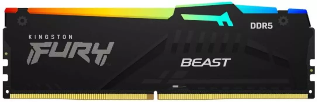 Модуль памяти DDR5 8GB Kingston FURY KF552C40BBA-8 Beast RGB XMP 5200MHz CL40 1RX16 1.25V 16Gbit (retail)