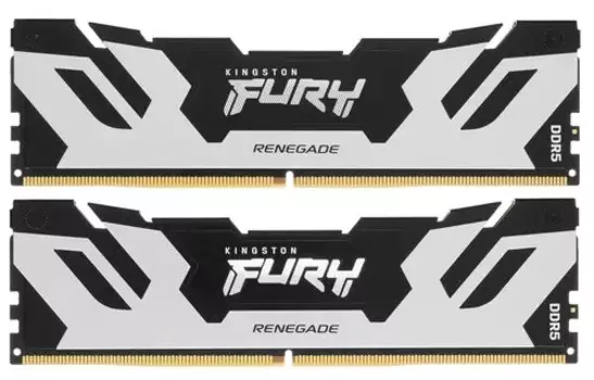 Модуль памяти DDR5 96GB (2*48GB) Kingston FURY KF560C32RSK2-96 Renegade Silver, PC5-48000, 6000MHz, CL32, 2RX8, 1.35V, 288-pin, 24Gbit, XMP