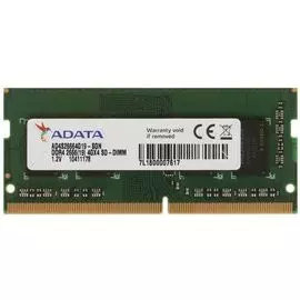 Модуль памяти SODIMM DDR4 4GB ADATA AD4S26664G19-BGN PC4-21300 2666MHz CL19 1.2V OEM