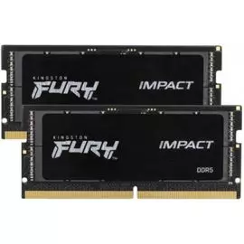 Модуль памяти SODIMM DDR5 16GB (2*8GB) Kingston FURY KF548S38IBK2-16 Impact Black 4800MHz CL38 1RX16 1.1V 16Gbit