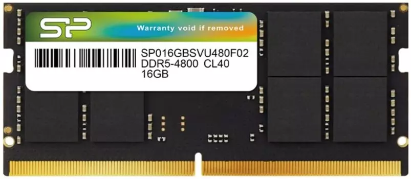 Модуль памяти SODIMM DDR5 16GB Silicon Power SP016GBSVU480F02 PC-538400 4800MHz CL40 1.1V