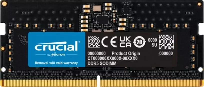 Модуль памяти SODIMM DDR5 8GB Crucial CT8G48C40S5 PC5-38400 4800МHz CL40 1.1V