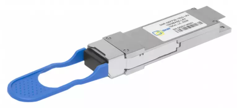 Модуль QSFP28 SNR SNR-QSFP28-W37-10 100GBASE, BiDi, 1330нм, разъем LC дальность до 10км