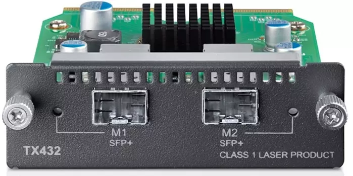 Модуль расширения TP-LINK TX432 10-гигабитный 2-портовый SFP + модуль, для T3700G-28TQ/T2700G-28TQ