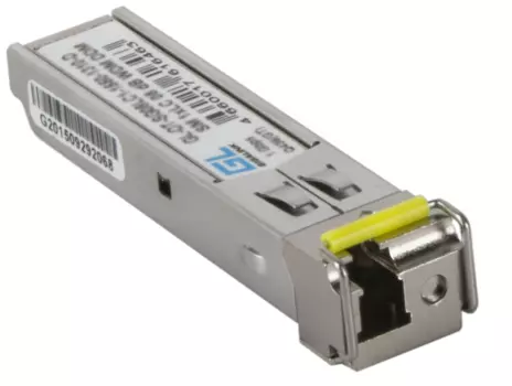 Модуль SFP GIGALINK GL-OT-SG20LC1-1310-1550-D WDM, 1Гбит/c, одно волокно SM, LC, Tx:1310/Rx:1550 нм, DDM, 20 дБ (до 40 км)