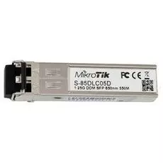 Модуль SFP Mikrotik S-85DLC05D MM, с двойным разъемом LC,на расстояние до 550 метров, работает в волновом спектре 850nm