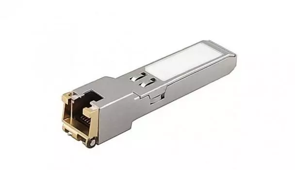 Модуль SFP NST NS-SFP-RJ45-G-01 медный Gigabit Ethernet с разъемом RJ45. Скорость 1000 Мбит/с. Интерфейс: SERDES. Расстояние передачи - до 100 м. Рабо