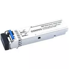 Модуль SFP OSNOVO SFP-S1LC13-G-1310-1550 до 1.25 Гбит/c, LC/13дБ/расстояние передачи до 20км/Tx 1310/Rx 1550/поддержка DDM