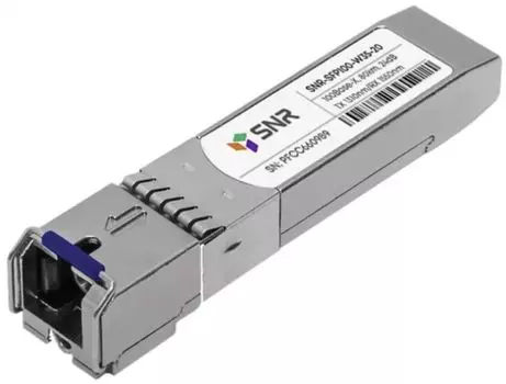 Модуль SFP SNR SNR-SFP100-W35-20-LC WDM, дальность до 20км (14dB), 1310нм, 100Mb (LC)